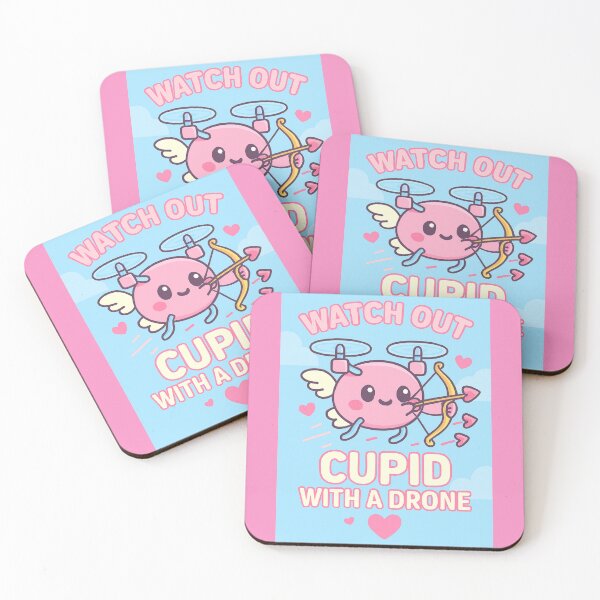 Item preview, watch out, cupid with a drone designed and sold by JI-PIXEL-PLACE.