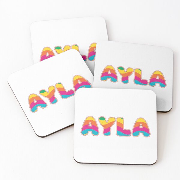 Item preview, ❤️ Ayla Personalized Name Wavy Retro Shirt, Coffee Mug, Sticker Gift designed and sold by HelixPedia.
