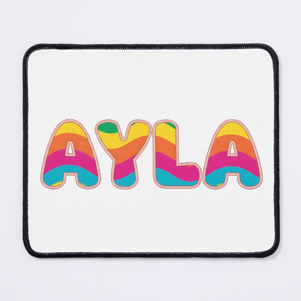Item preview, ❤️ Ayla Personalized Name Wavy Retro Shirt, Coffee Mug, Sticker Gift designed and sold by HelixPedia.