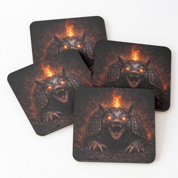 Item preview, Demonic Armadillo – Dark Fantasy Creature Art designed and sold by bebeshoppl.