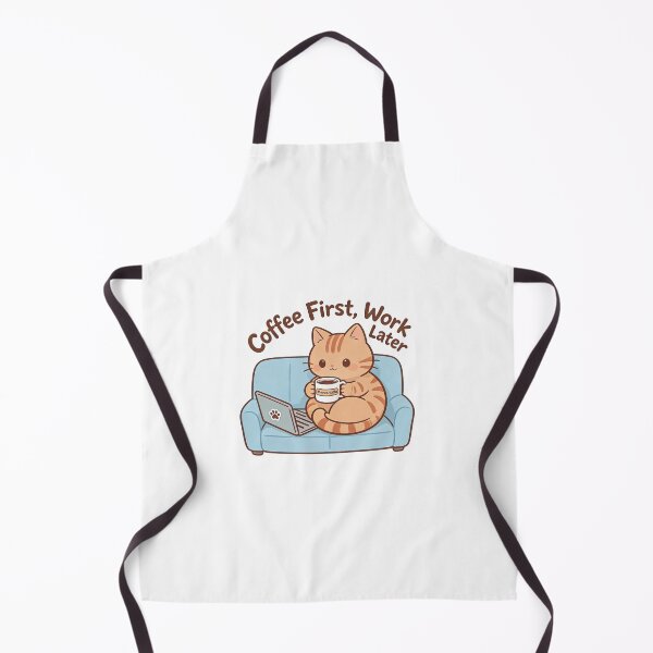 Item preview, Cute Cat Coffee Lover – “Coffee First, Work Later” Funny Work From Home Design designed and sold by truongloc246.