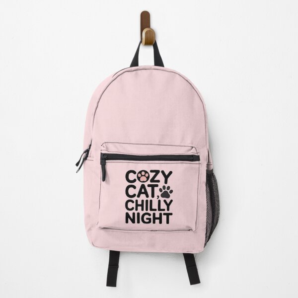 Item preview, Cozy Cat Chilly Night – Cute Cat Lover Winter Quote Design designed and sold by ABLAT-CREATIONS.
