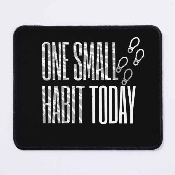 Item preview, One Small Habit Today – Small Steps Motivation Typography (Footprints) designed and sold by VizoArt-Studio.