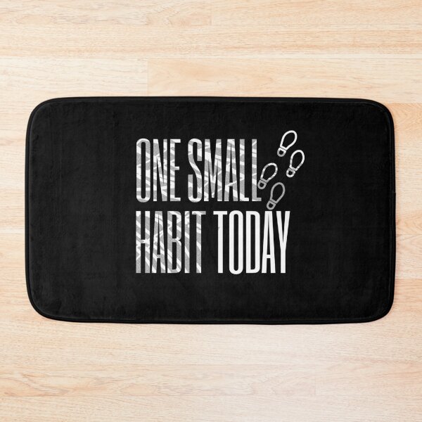 Item preview, One Small Habit Today – Small Steps Motivation Typography (Footprints) designed and sold by VizoArt-Studio.