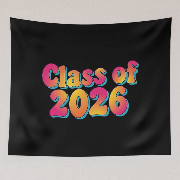Item preview, Vibrant Retro Class of 2026 Graduation Design designed and sold by Silent Watch Threads..