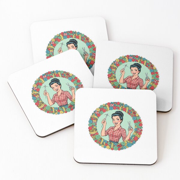Item preview, Sewing Queen – Vintage Seamstress Craft Sticker designed and sold by C3J7.