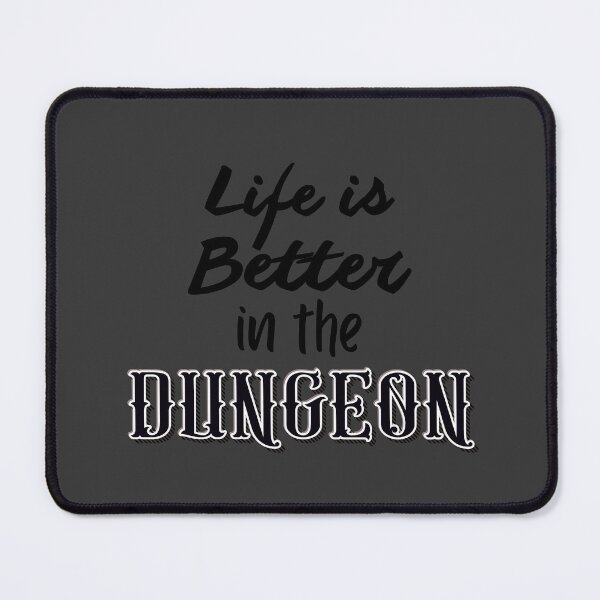 Item preview, Life is Better - Dungeon Black designed and sold by Laymela Underground.