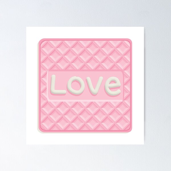 Item preview, Milk Strawberry Pink Wafer Cookie Love designed and sold by miavaldez.