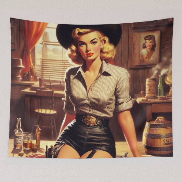 Item preview, Vintage Country Pin-up designed and sold by PulpVintage.