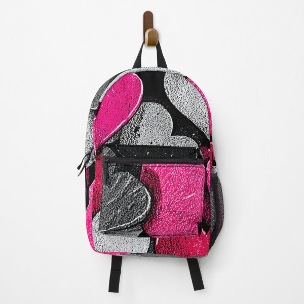 Item preview, Monochrome Pink Hearts Texture Pattern designed and sold by djovan.