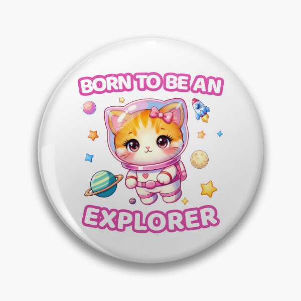 Item preview, Born to be an explorer - astronaut cat F designed and sold by made4K.
