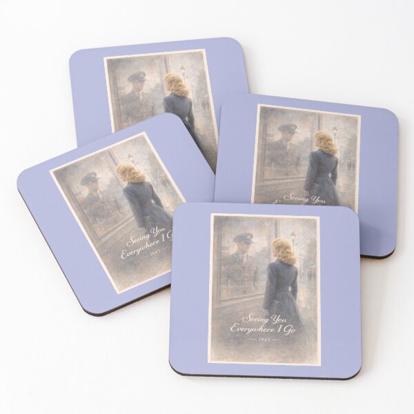 Item preview, 1945 Postwar Valentine Postcard – Seeing You Everywhere I Go designed and sold by Novel Works Studio.