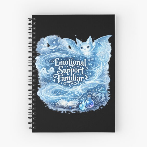 Item preview, Emotional Support Familiar — Ghostly Blue Bat Magical Whimsical Design designed and sold by WyrmInq.