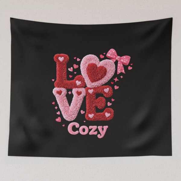 Item preview, Cozy Love – Plush Heart Valentine Design designed and sold by La-Nuna.