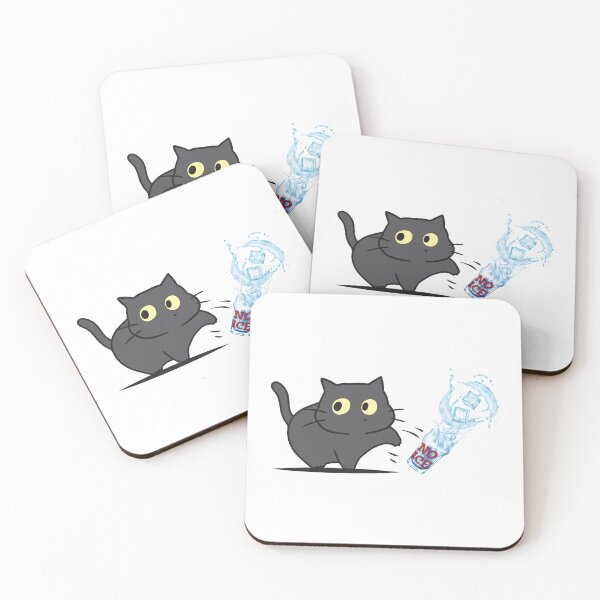 Item preview, No ICE Black Cat Knocking Over Glass ice t-shirts tees hoodies pins stickers magnets mugs Defund Abolish ICE Protect Immigrants Protest Shirts designed and sold by allfreelance.