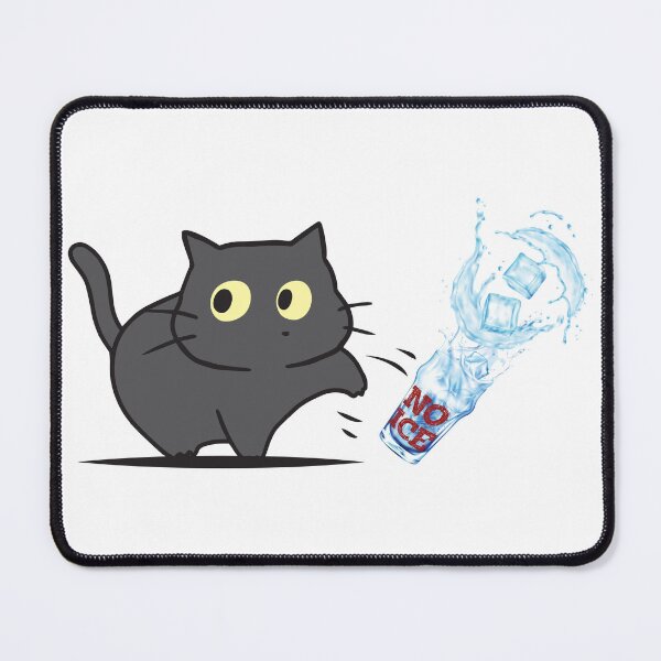 Item preview, No ICE Black Cat Knocking Over Glass ice t-shirts tees hoodies pins stickers magnets mugs Defund Abolish ICE Protect Immigrants Protest Shirts designed and sold by allfreelance.
