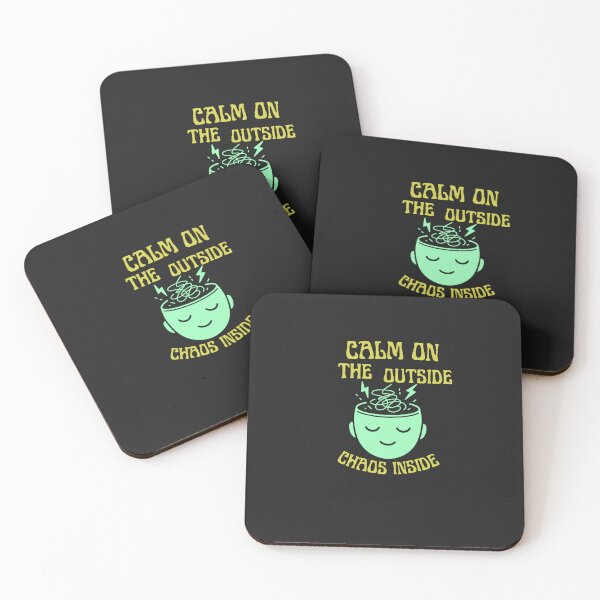 Item preview, Calm on the Outside Chaos Inside – Relatable Mindset Humor Design designed and sold by AdicretorDesign.