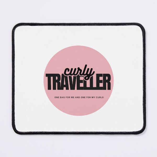 Item preview, Curly Traveller – Pink Travel design for Curly Hair Lover designed and sold by Eli5Ol.