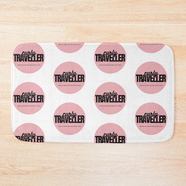 Item preview, Curly Traveller – Pink Travel design for Curly Hair Lover designed and sold by Eli5Ol.