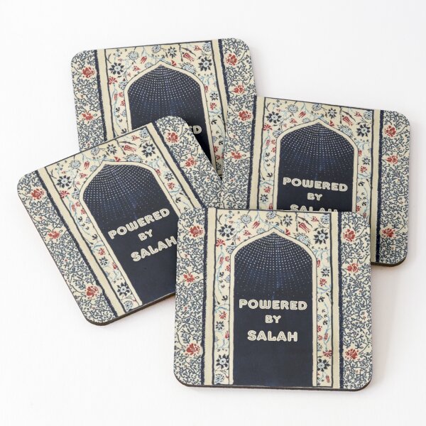 Item preview, Sacred Arch: Floral Mihrab Islamic Prayer Rug Art (Navy/Red V.1) designed and sold by D-Islamic.