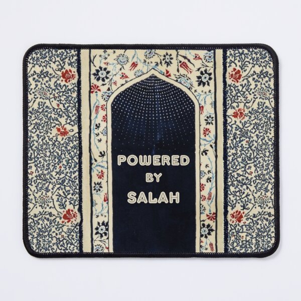 Item preview, Sacred Arch: Floral Mihrab Islamic Prayer Rug Art (Navy/Red V.1) designed and sold by D-Islamic.