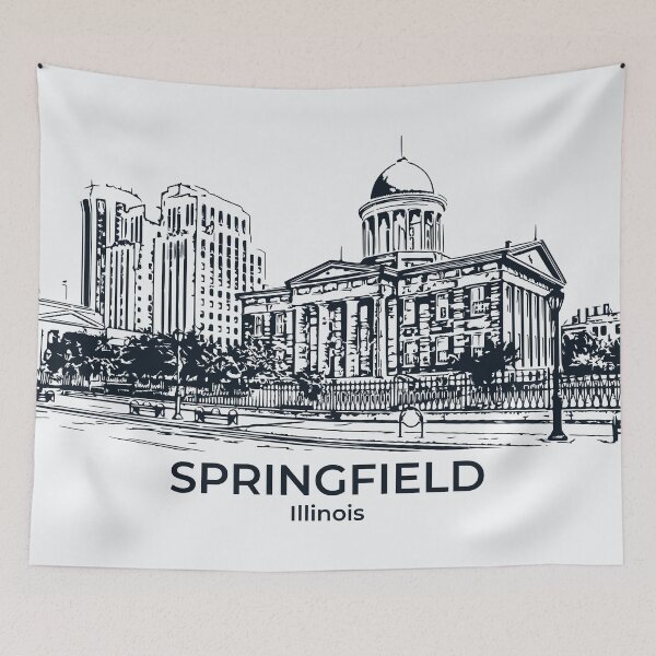 Aperçu de l'œuvre Springfield - Illinois créée et vendue par Lakeric Cityscapes.