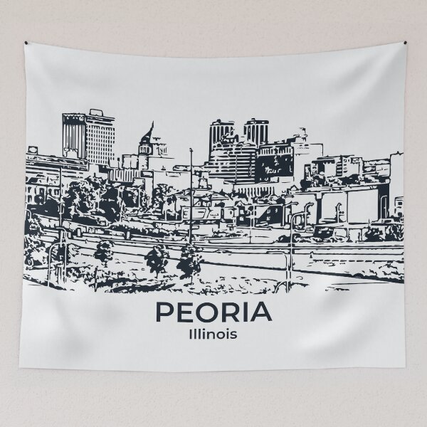 Item preview, Peoria - Illinois designed and sold by Lakeric Cityscapes.