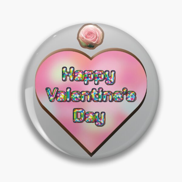 Item preview, Happy Valentine's with a Sweet Pink Heart and Fun Lettering designed and sold by cremedecolor.