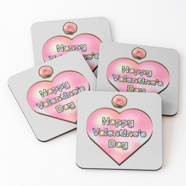 Item preview, Happy Valentine's with a Sweet Pink Heart and Fun Lettering designed and sold by cremedecolor.