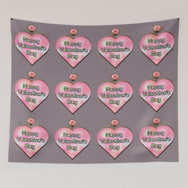 Item preview, Happy Valentine's with a Sweet Pink Heart and Fun Lettering designed and sold by cremedecolor.