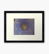 Inside The Dome of Imam Mosque - Isfahan - Iran Framed Print