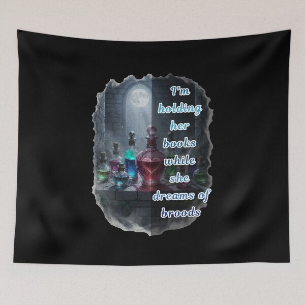 Item preview, Champion of Dark Romance Fun | Holding her books when she dreams of broods – Dark Romance Art designed and sold by DarkRomanceMom.
