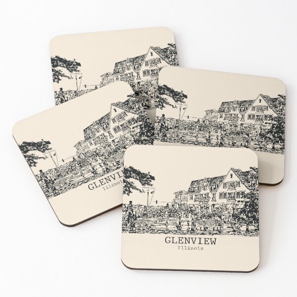 Item preview, Glenview - Illinois designed and sold by Lakeric Cityscapes.