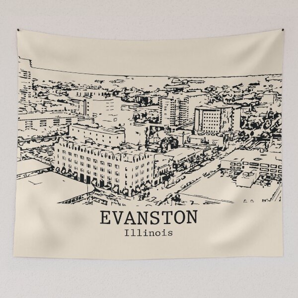 Item preview, Evanston - Illinois designed and sold by Lakeric Cityscapes.