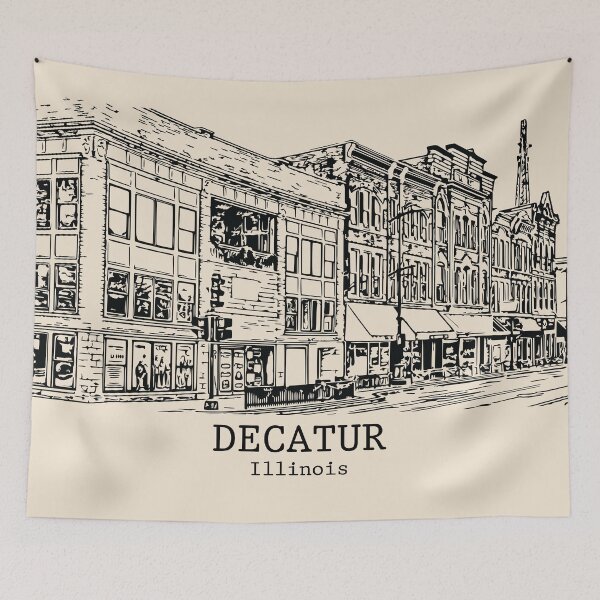 Item preview, Decatur - Illinois designed and sold by Lakeric Cityscapes.
