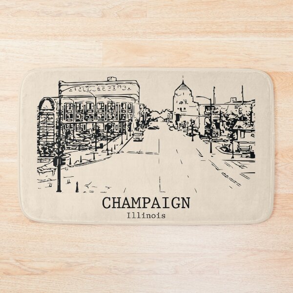 Item preview, Champaign - Illinois designed and sold by Lakeric Cityscapes.