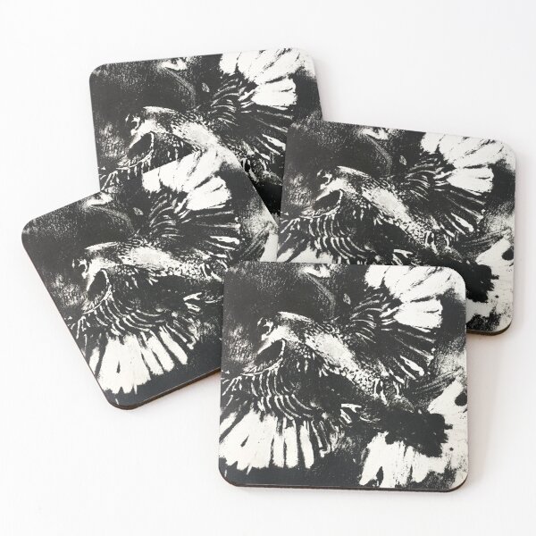 Item preview, Starling flying, nighttime, bird designed and sold by 124horses.