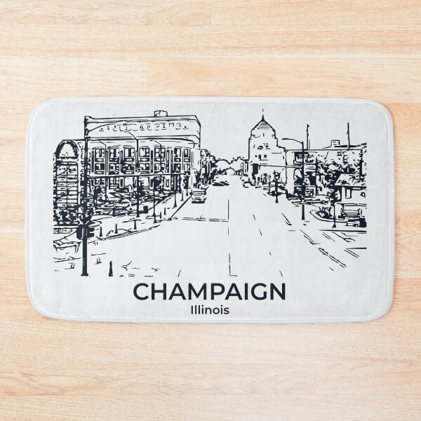 Item preview, Champaign - Illinois designed and sold by Lakeric Cityscapes.
