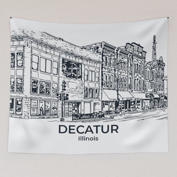 Item preview, Decatur - Illinois designed and sold by Lakeric Cityscapes.