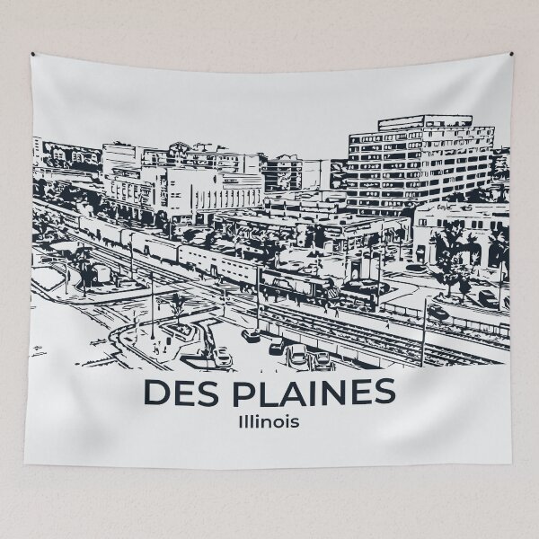 Item preview, Des Plaines - Illinois designed and sold by Lakeric Cityscapes.