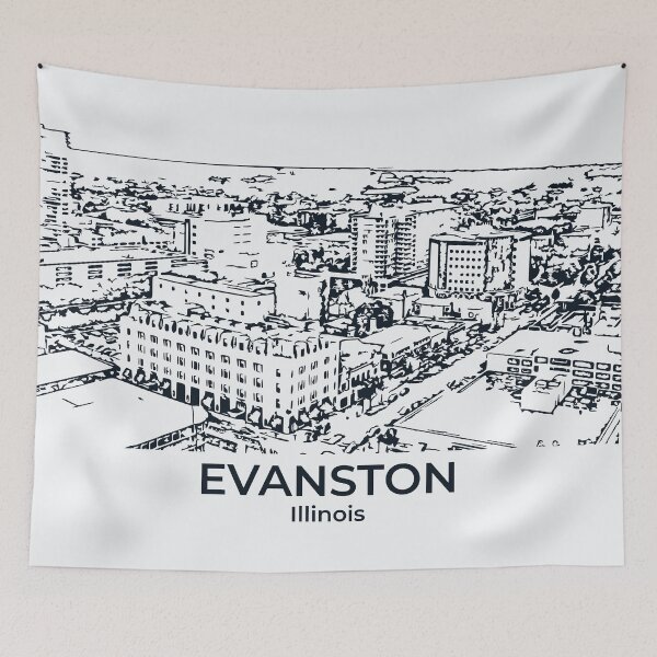 Item preview, Evanston - Illinois designed and sold by Lakeric Cityscapes.