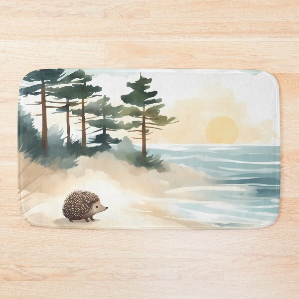 Artikelvorschau, Igel am Strand entworfen und verkauft von CalmnessbyChoice.