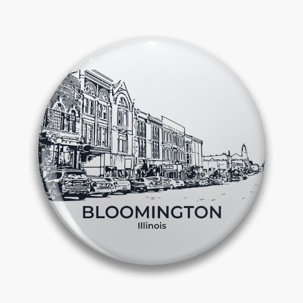 Artikelvorschau, Bloomington - Illinois entworfen und verkauft von Lakeric Cityscapes.