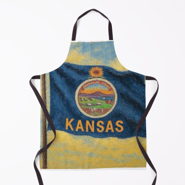Item preview, Kansas State Flag designed and sold by TinCatOutPost.