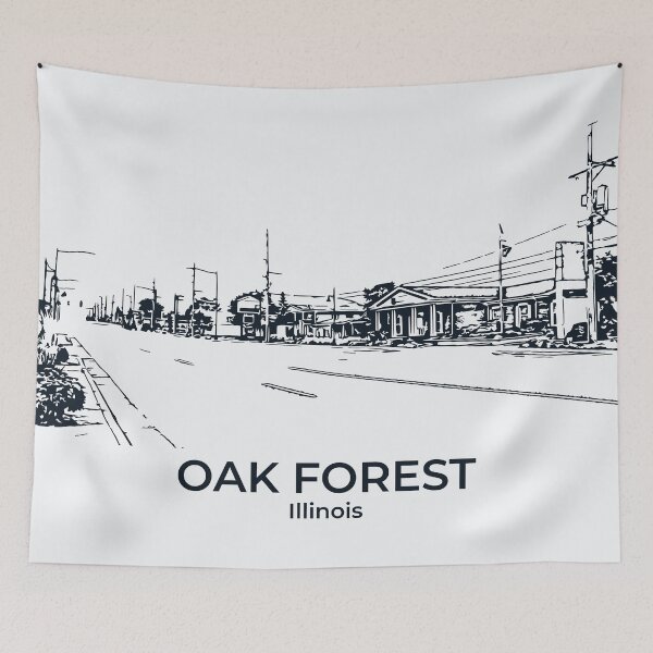 Item preview, Oak Forest - Illinois designed and sold by Lakeric Cityscapes.