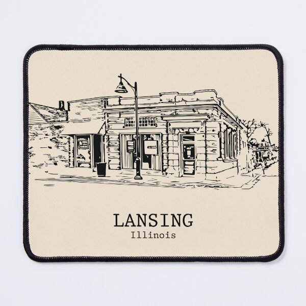 Item preview, Lansing - Illinois designed and sold by Lakeric Cityscapes.