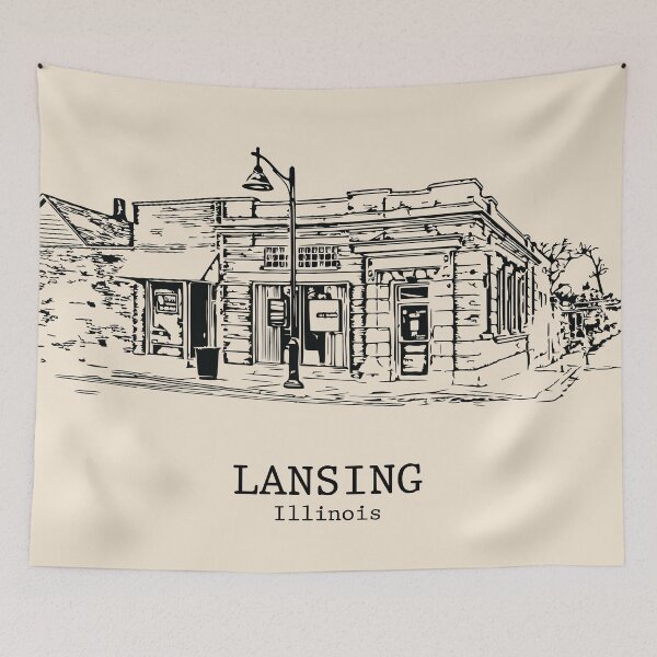 Item preview, Lansing - Illinois designed and sold by Lakeric Cityscapes.