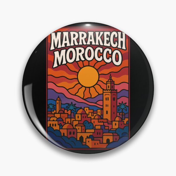 Item preview, Marrakech Morocco Trippy Art Travel designed and sold by TomFrontierArt.