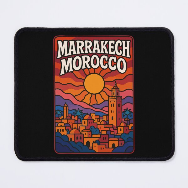Item preview, Marrakech Morocco Trippy Art Travel designed and sold by TomFrontierArt.