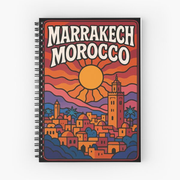 Item preview, Marrakech Morocco Trippy Art Travel designed and sold by TomFrontierArt.